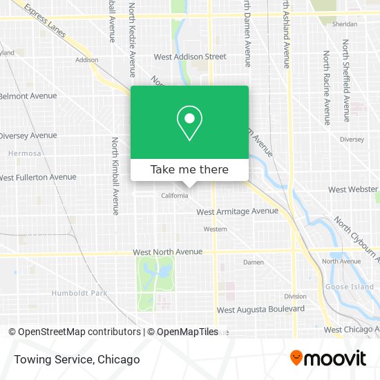 Towing Service map