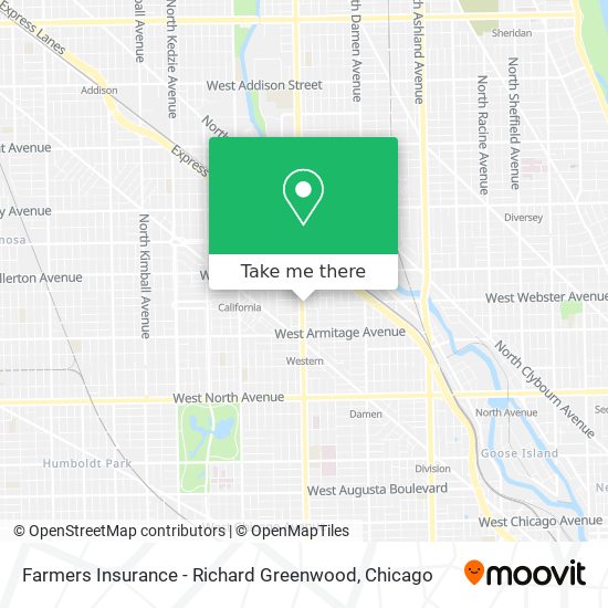 Farmers Insurance - Richard Greenwood map