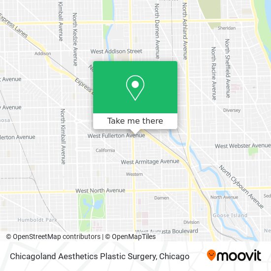 Chicagoland Aesthetics Plastic Surgery map