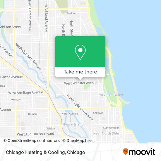 Chicago Heating & Cooling map