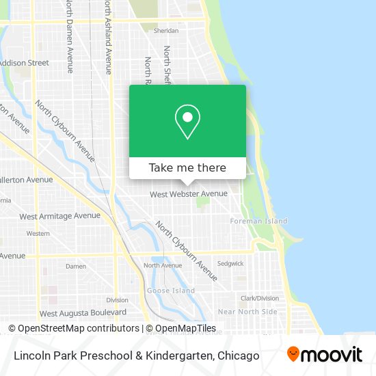 Mapa de Lincoln Park Preschool & Kindergarten