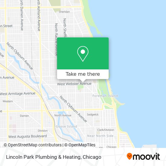 Lincoln Park Plumbing & Heating map