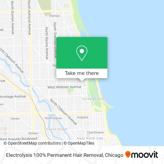 Electrolysis 100% Permanent Hair Removal map