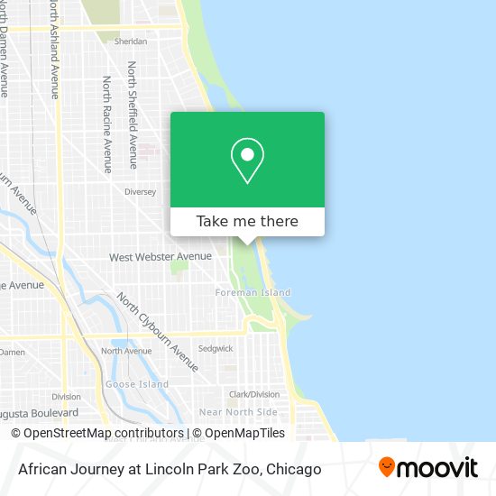 African Journey at Lincoln Park Zoo map