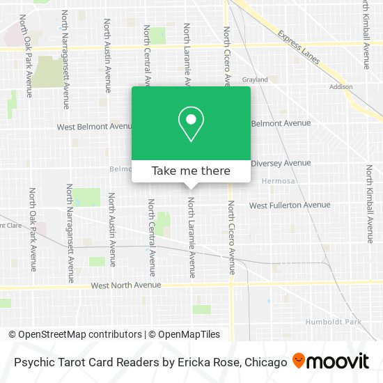Mapa de Psychic Tarot Card Readers by Ericka Rose