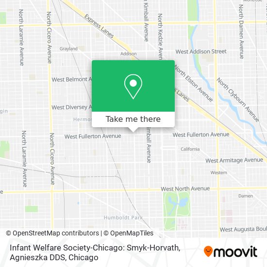Mapa de Infant Welfare Society-Chicago: Smyk-Horvath, Agnieszka DDS