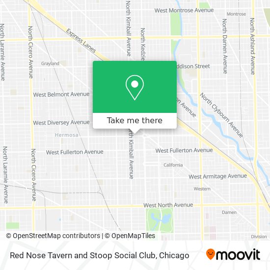 Red Nose Tavern and Stoop Social Club map