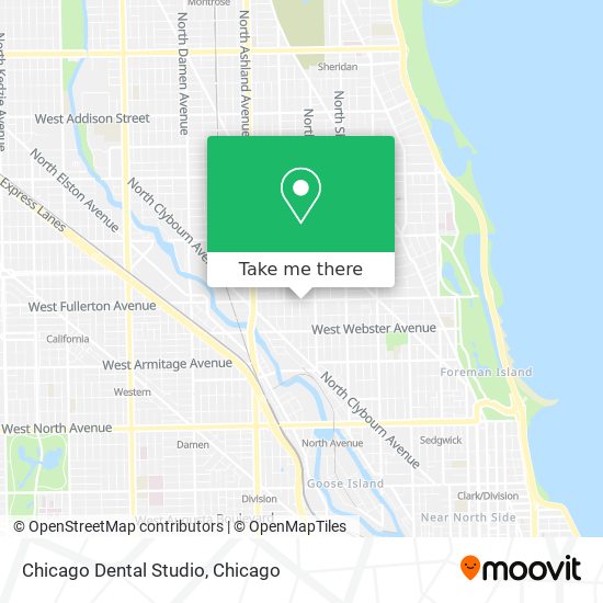 Chicago Dental Studio map