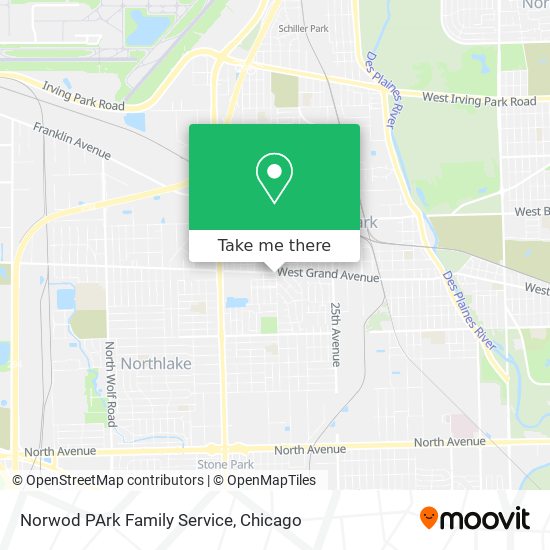 Norwod PArk Family Service map