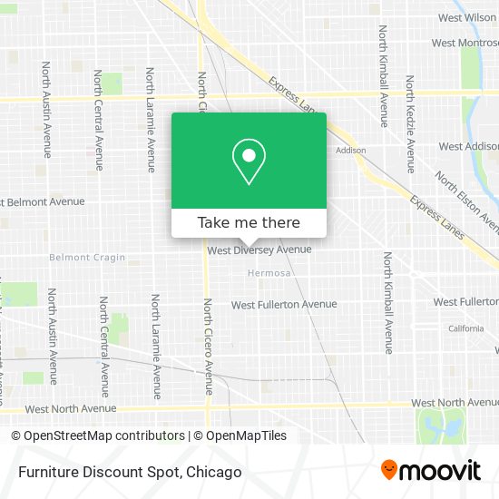 Mapa de Furniture Discount Spot