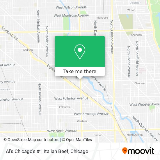 Al's Chicago's #1 Italian Beef map