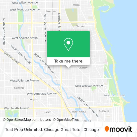 Test Prep Unlimited: Chicago Gmat Tutor map