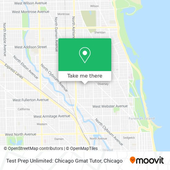 Mapa de Test Prep Unlimited: Chicago Gmat Tutor