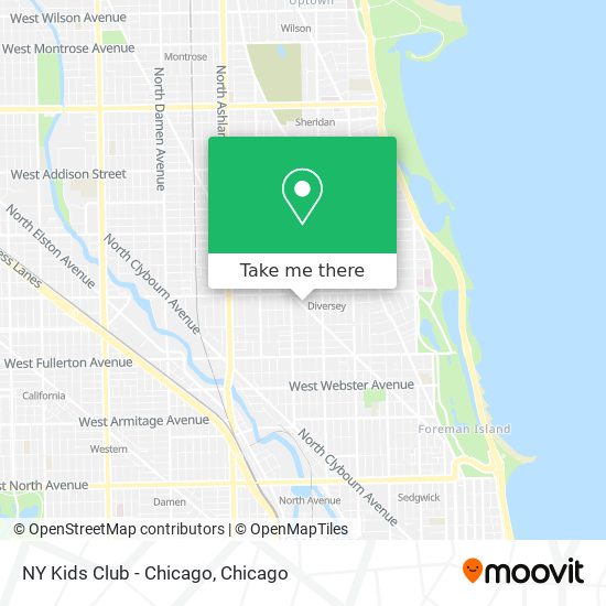 Mapa de NY Kids Club - Chicago