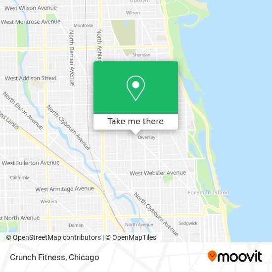 Crunch Fitness map