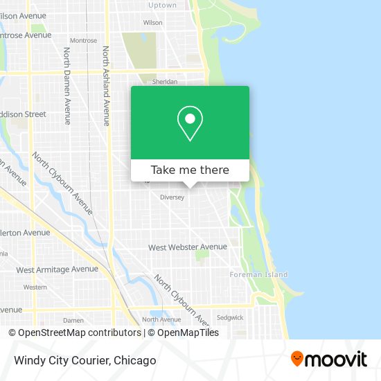 Windy City Courier map
