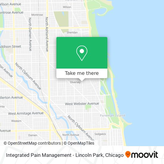 Mapa de Integrated Pain Management - Lincoln Park