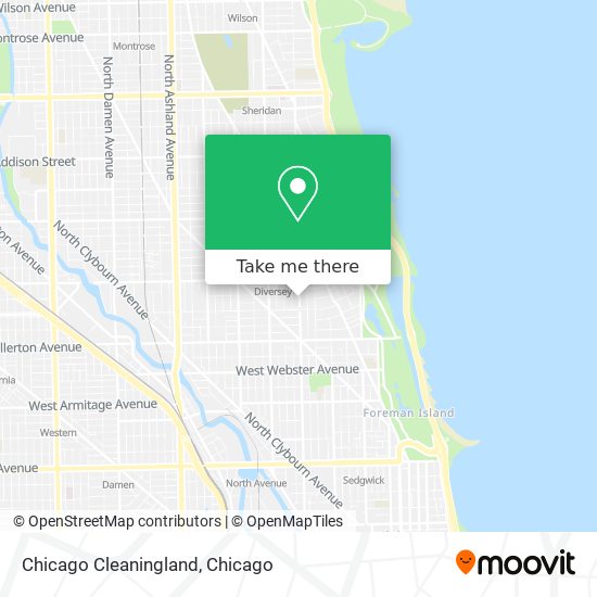 Chicago Cleaningland map