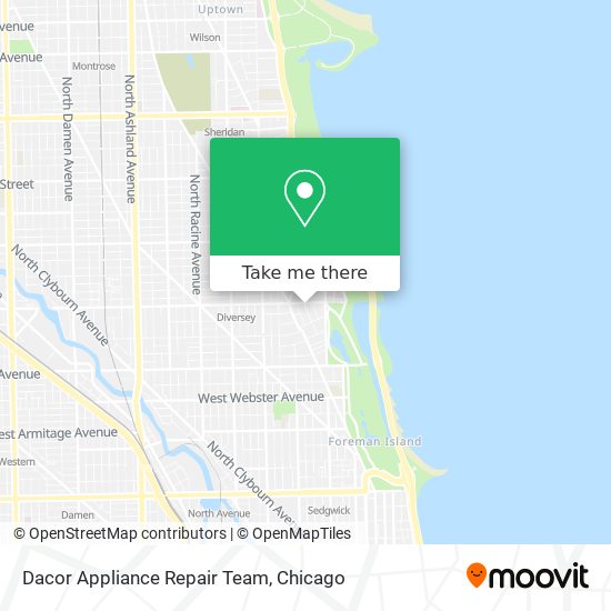 Dacor Appliance Repair Team map