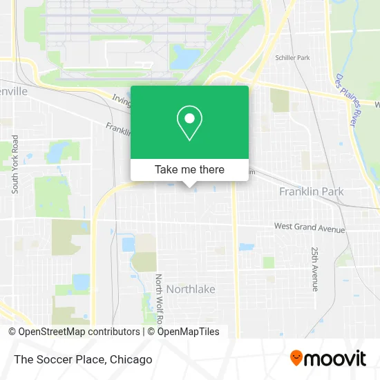 The Soccer Place map