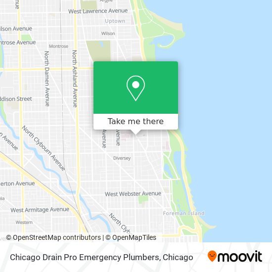 Chicago Drain Pro Emergency Plumbers map