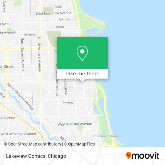 Lakeview Comics map