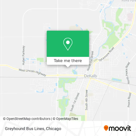 Greyhound Bus Lines map