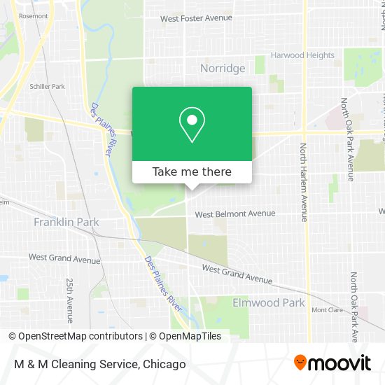 M & M Cleaning Service map