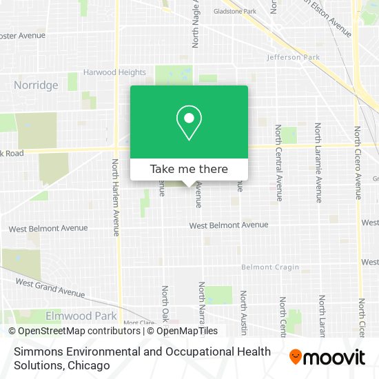 Simmons Environmental and Occupational Health Solutions map