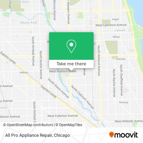 All Pro Appliance Repair map