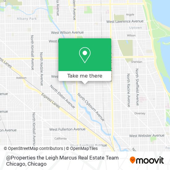 @Properties the Leigh Marcus Real Estate Team Chicago map