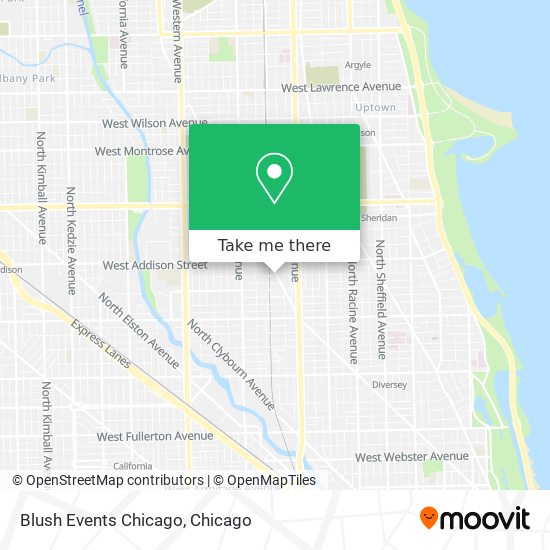 Blush Events Chicago map