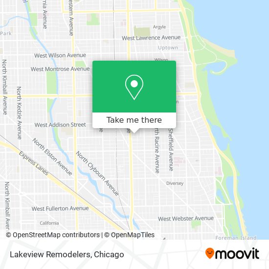 Lakeview Remodelers map