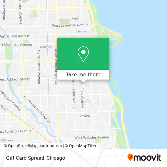 Gift Card Spread map