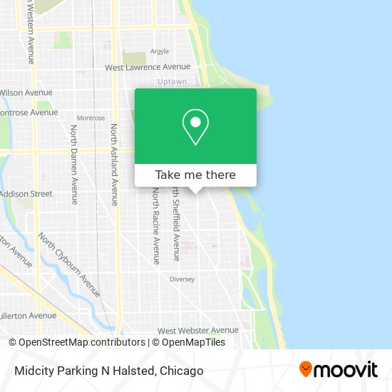 Mapa de Midcity Parking N Halsted