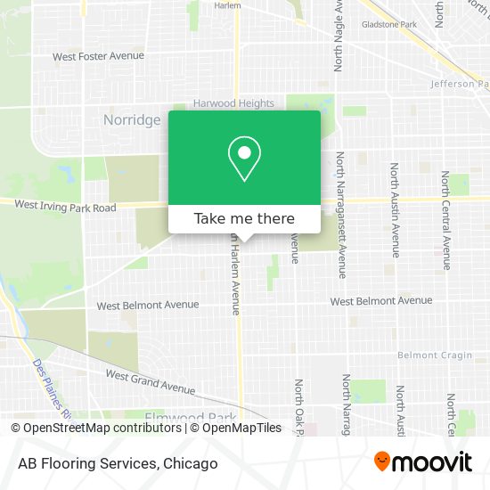 AB Flooring Services map