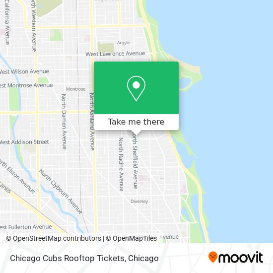 Chicago Cubs Rooftop Tickets map
