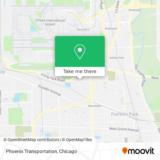 Mapa de Phoenix Transportation