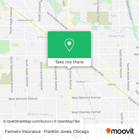 Mapa de Farmers Insurance - Franklin Jones