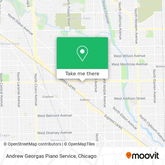 Andrew Georgas Piano Service map