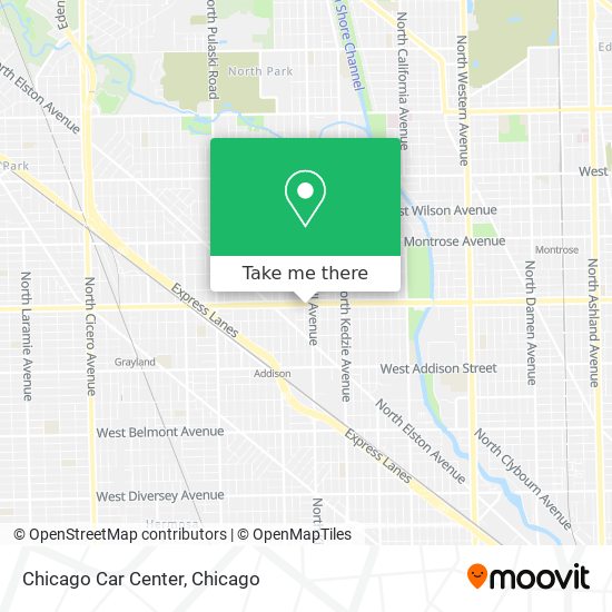 Mapa de Chicago Car Center