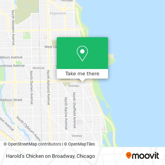 Harold's Chicken on Broadway map