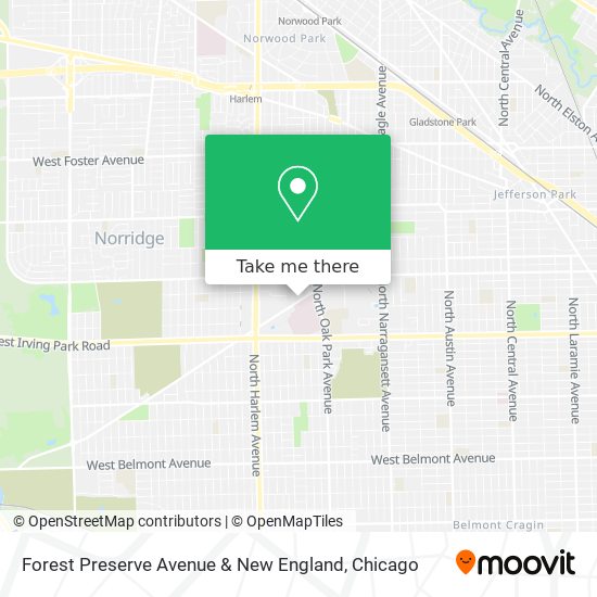Forest Preserve Avenue & New England map
