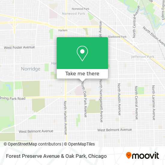 Mapa de Forest Preserve Avenue & Oak Park