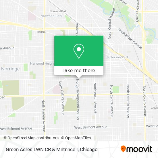 Green Acres LWN CR & Mntnnce I map
