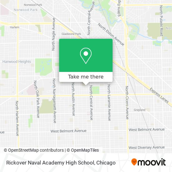 Rickover Naval Academy High School map