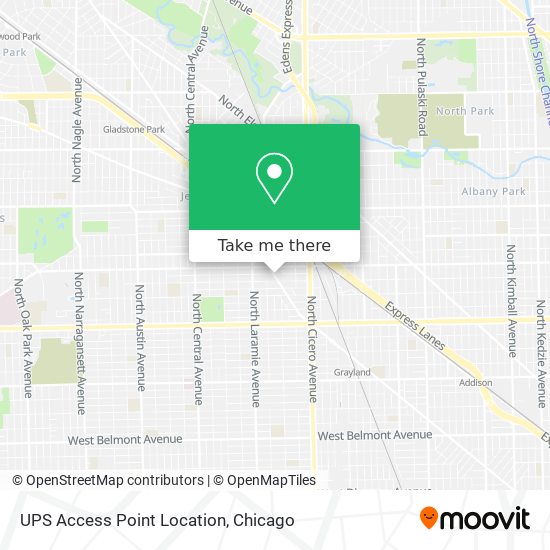 Mapa de UPS Access Point Location