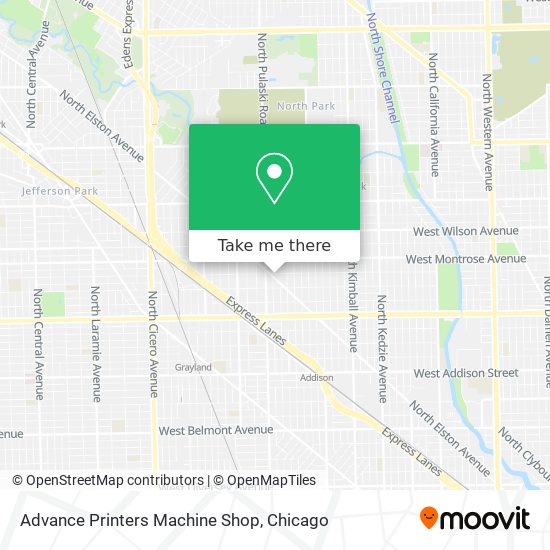 Advance Printers Machine Shop map