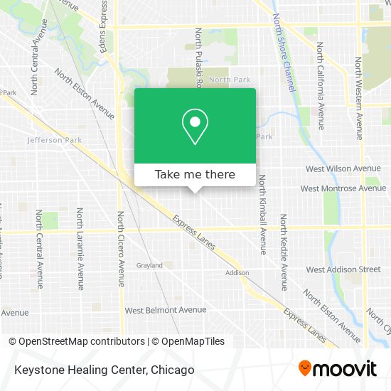 Keystone Healing Center map