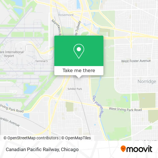 Mapa de Canadian Pacific Railway